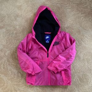 Girls size 7 Nike fleece lined coat